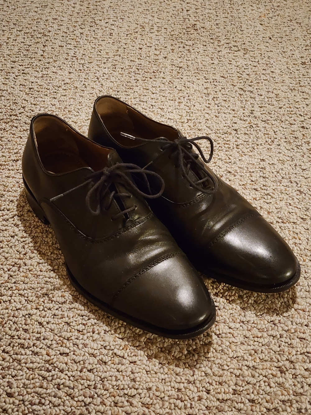 Johnston & Murphy Dress Shoes Flat Black
